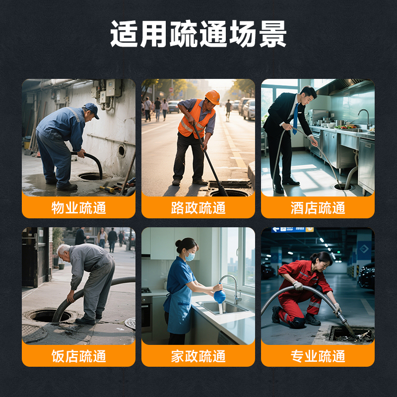 榮事達(dá)管道疏通機(jī)物業(yè)小區(qū)市政下水道疏通神器